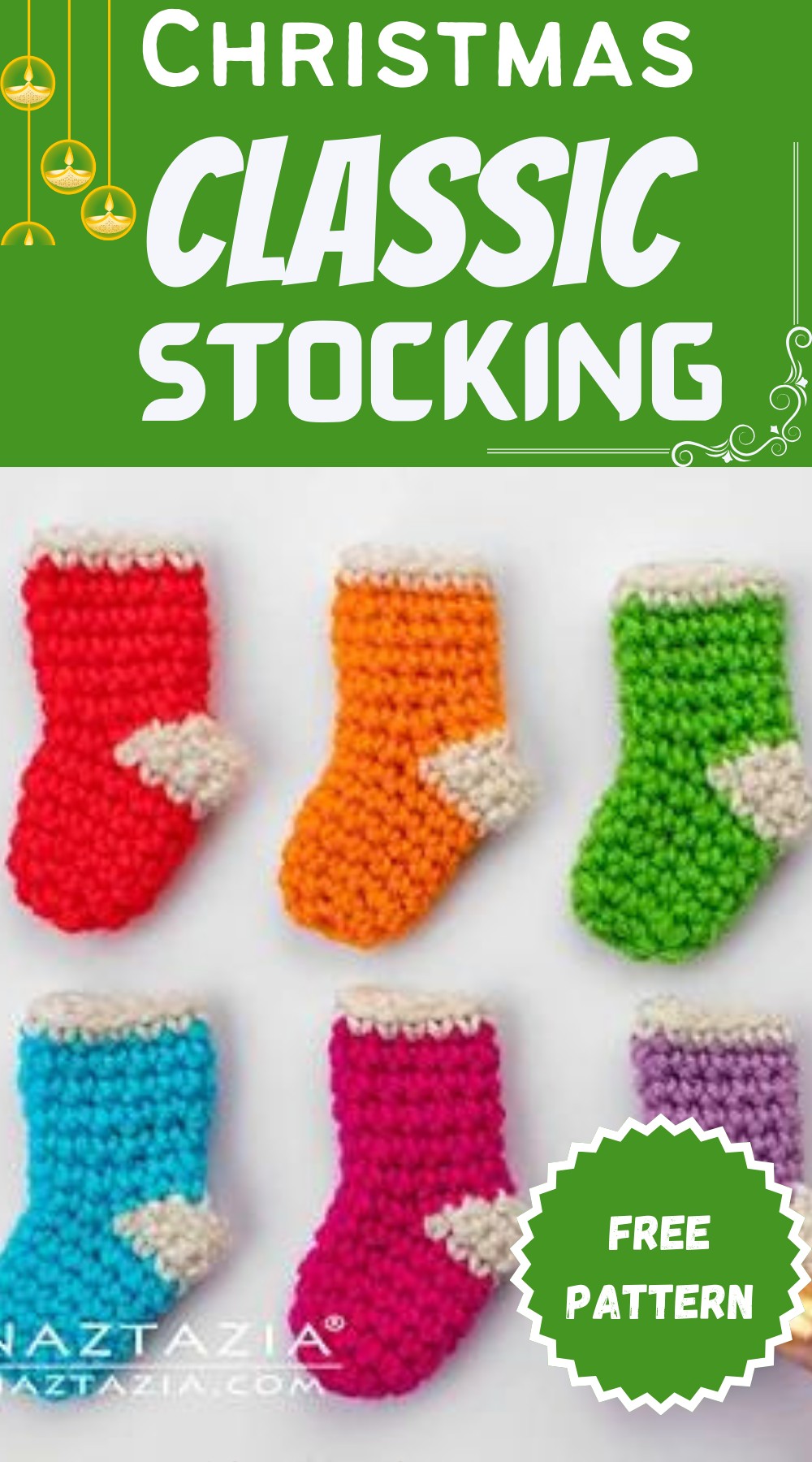 Crochet Mini Stockings Pattern