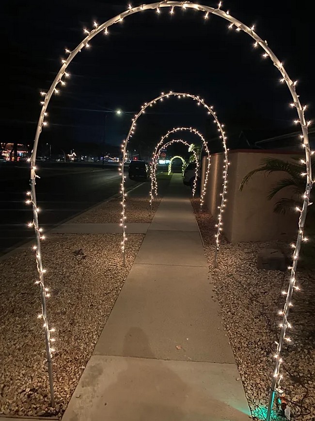 How To Make Christmas Tunnel With Lights