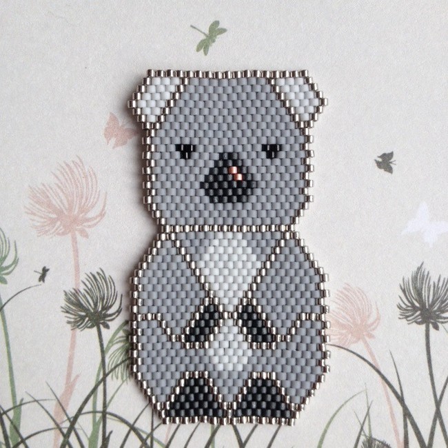 DIY Weaving Pearls Miyuki Koala Pattern
