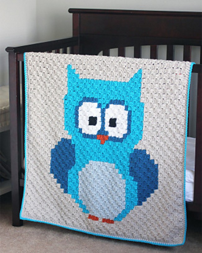 Crochet Baby Owl Corner-to-corner Pattern 