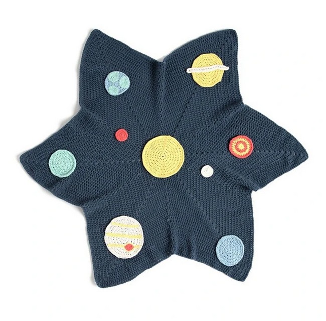 Crochet Solar System Baby Blanket Pattern