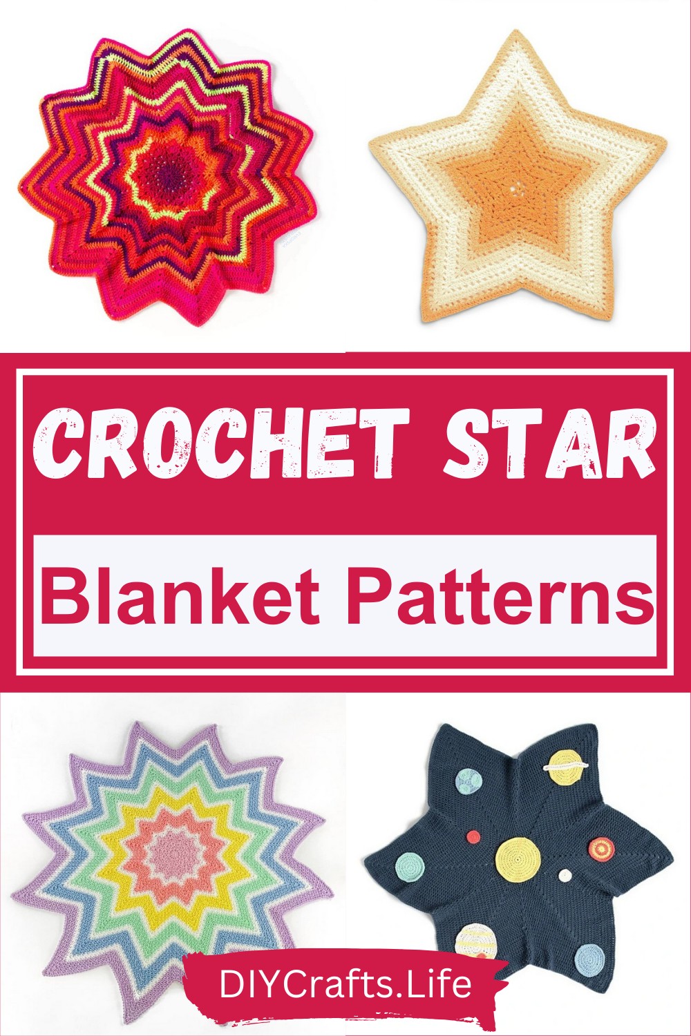 5 Crochet Star Blanket Patterns Free