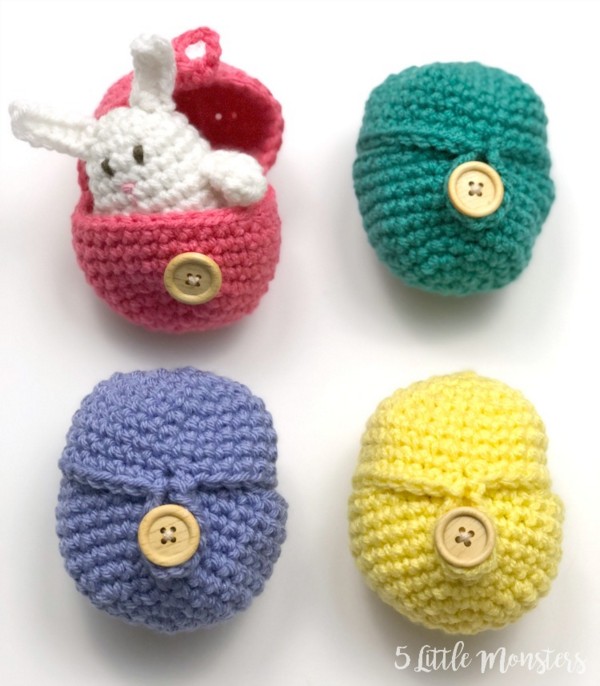 Crochet Easter Eggs That Open