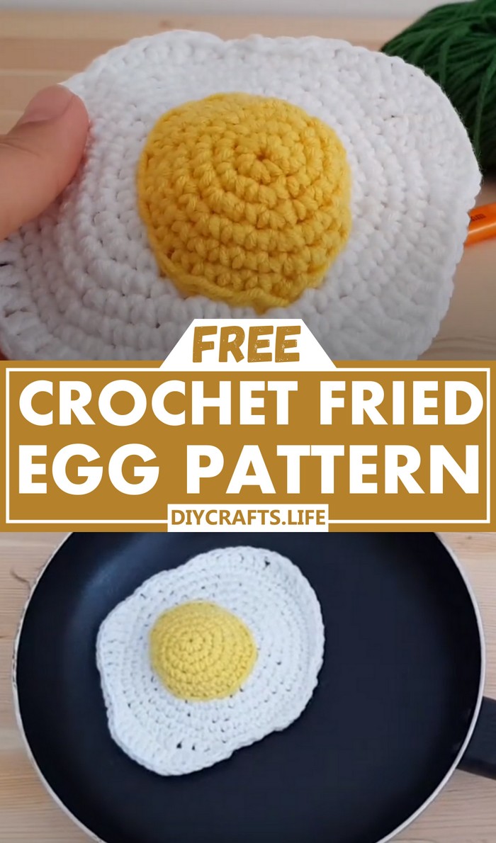Crochet Fried Egg Pattern