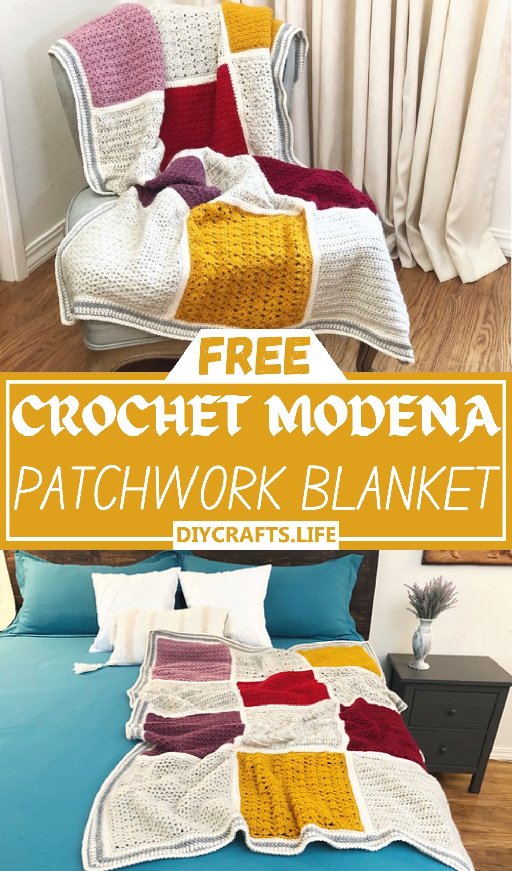 Crochet Modena Patchwork Blanket