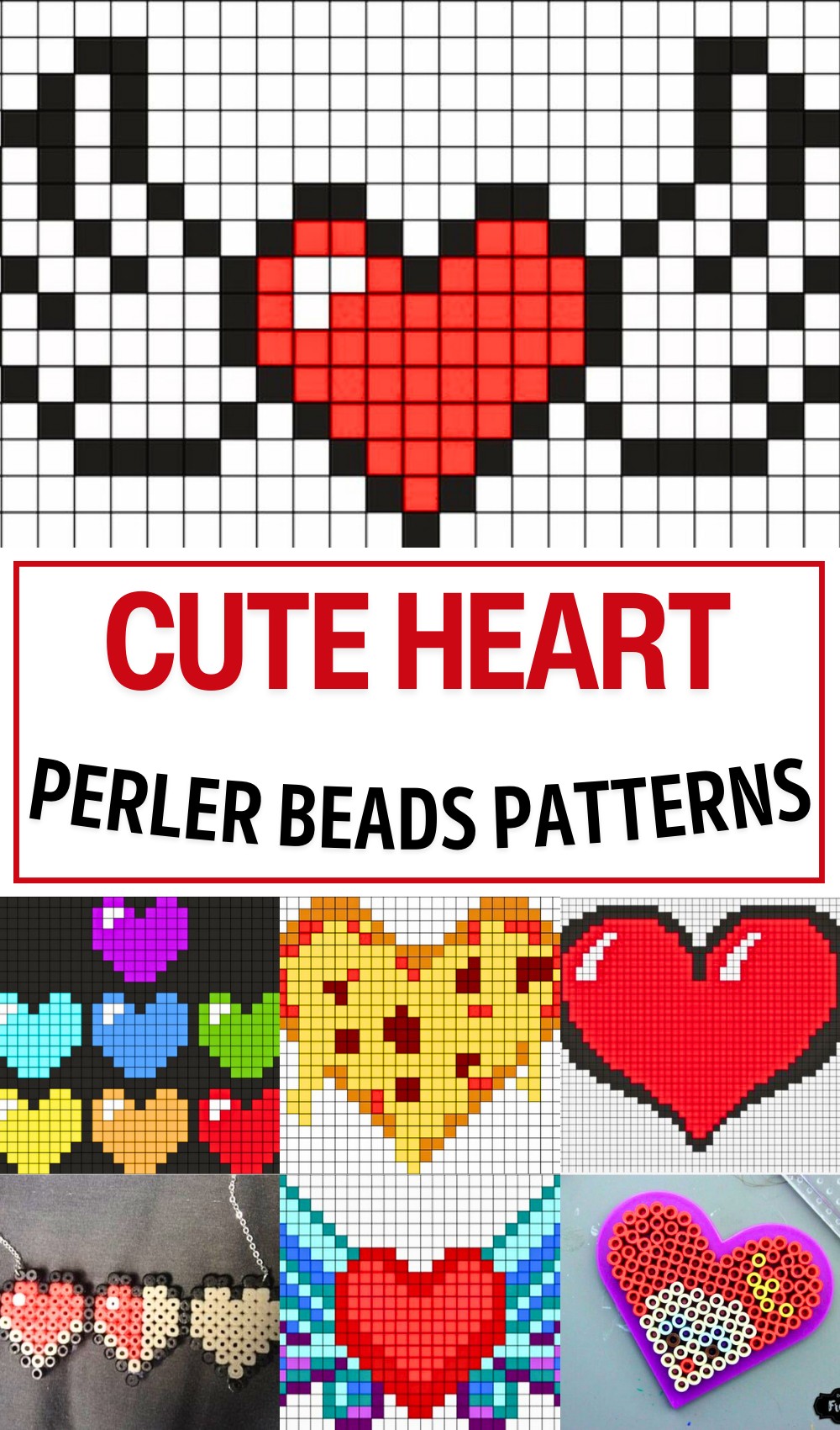 14 Heart Perler Bead Patterns For Showing Love