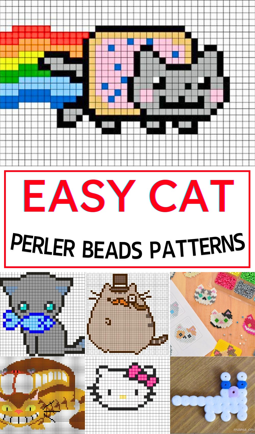 15 Cat Perler Beads For Young Artists