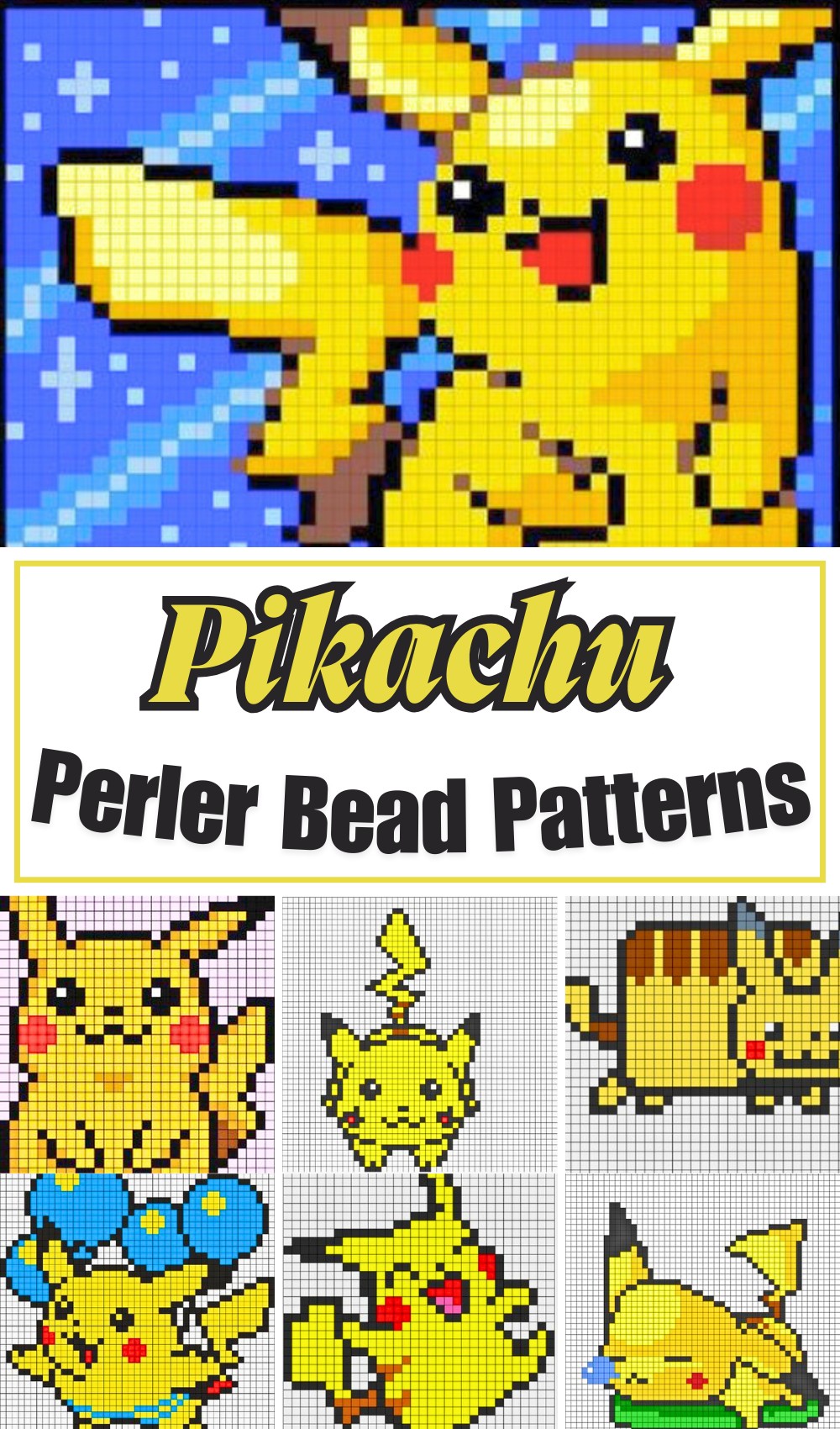 20 Pikachu Perler Bead Patterns For Pokemon Lovers