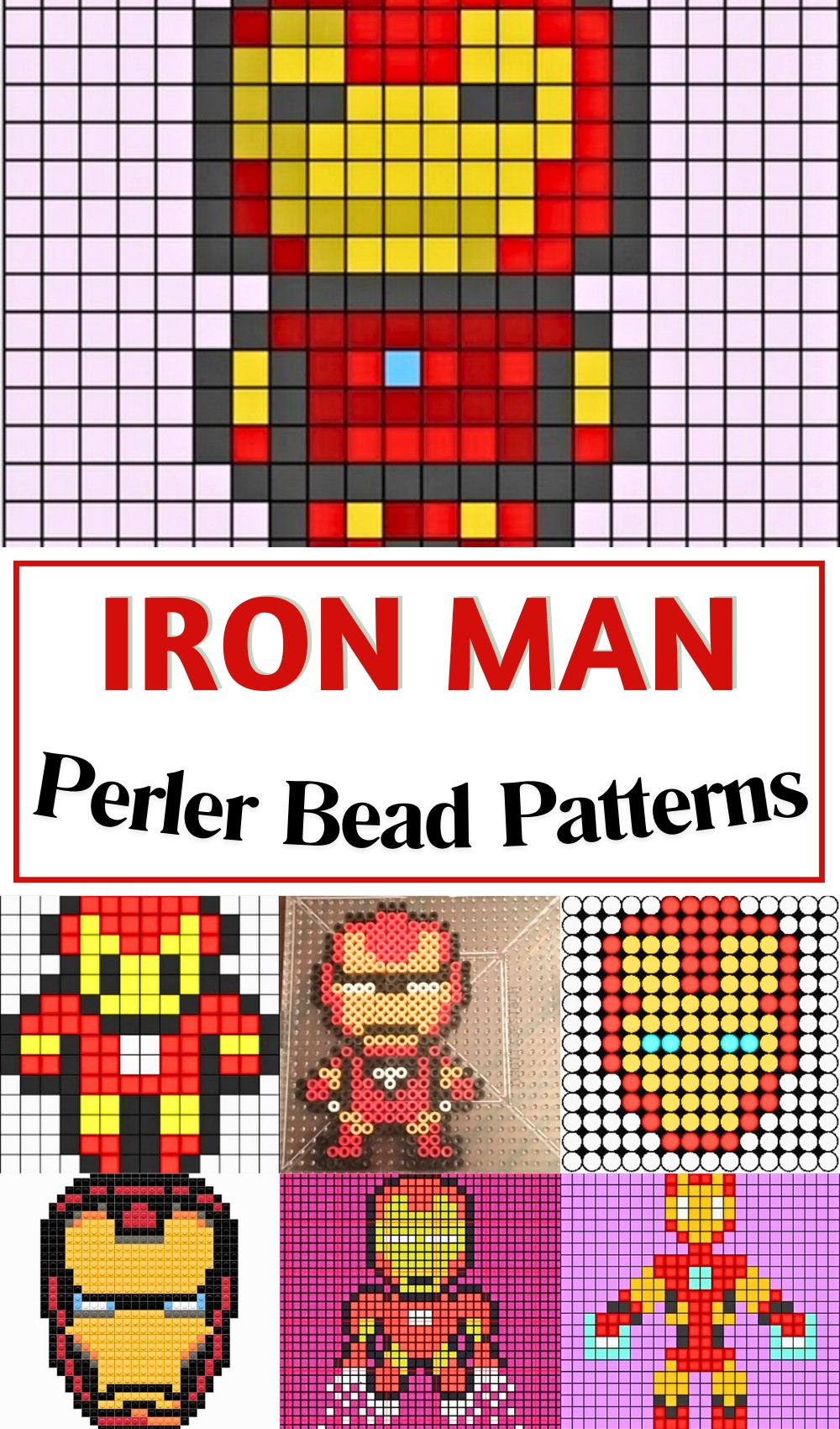 21 Easy Iron Man Perler Beads Patterns