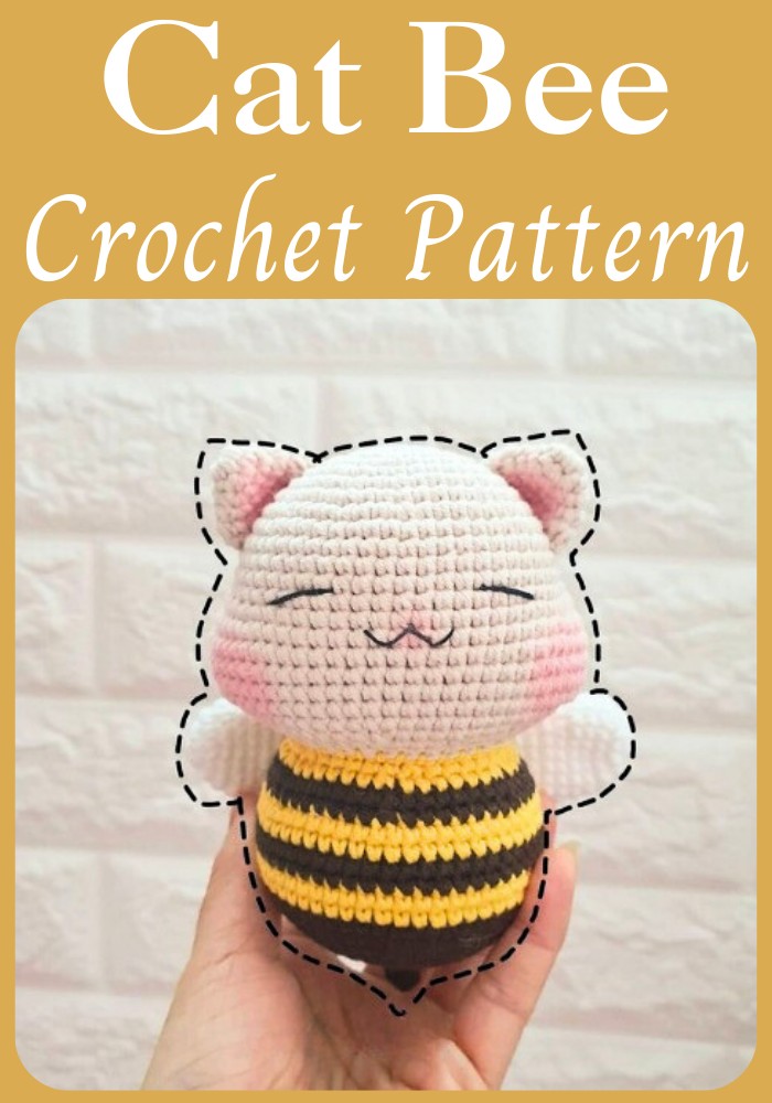 Crochet Cat Bee Amigurumi Pattern