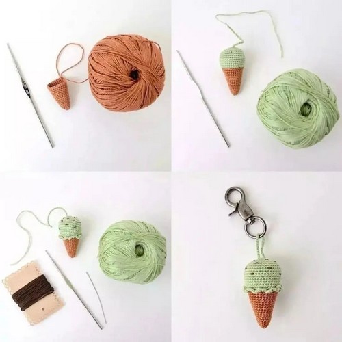 Crochet Ice Cream Amigurumi Pattern Free