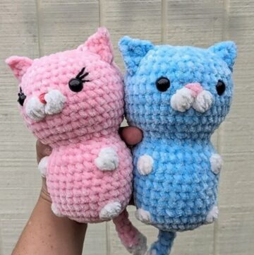 Crochet No-sew Chubby Kitty Pattern