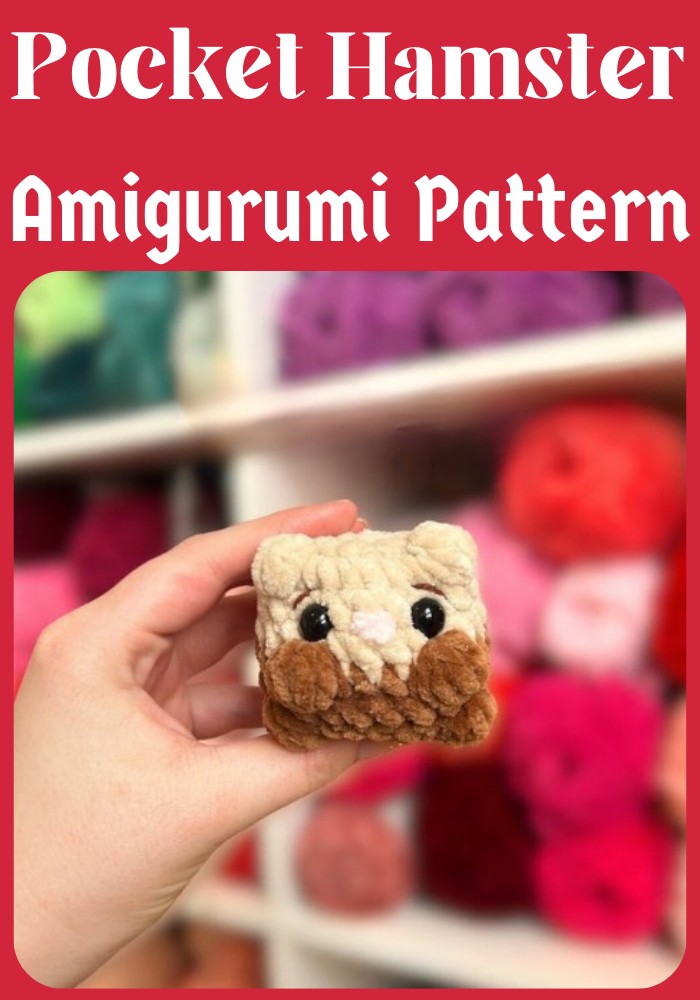 Crochet No-sew Pocket Hamster Amigurumi Pattern