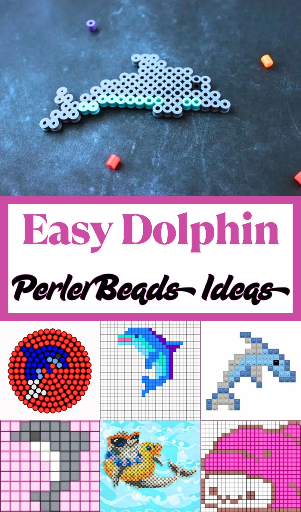 7 Dolphin Perler Beads Patterns Free