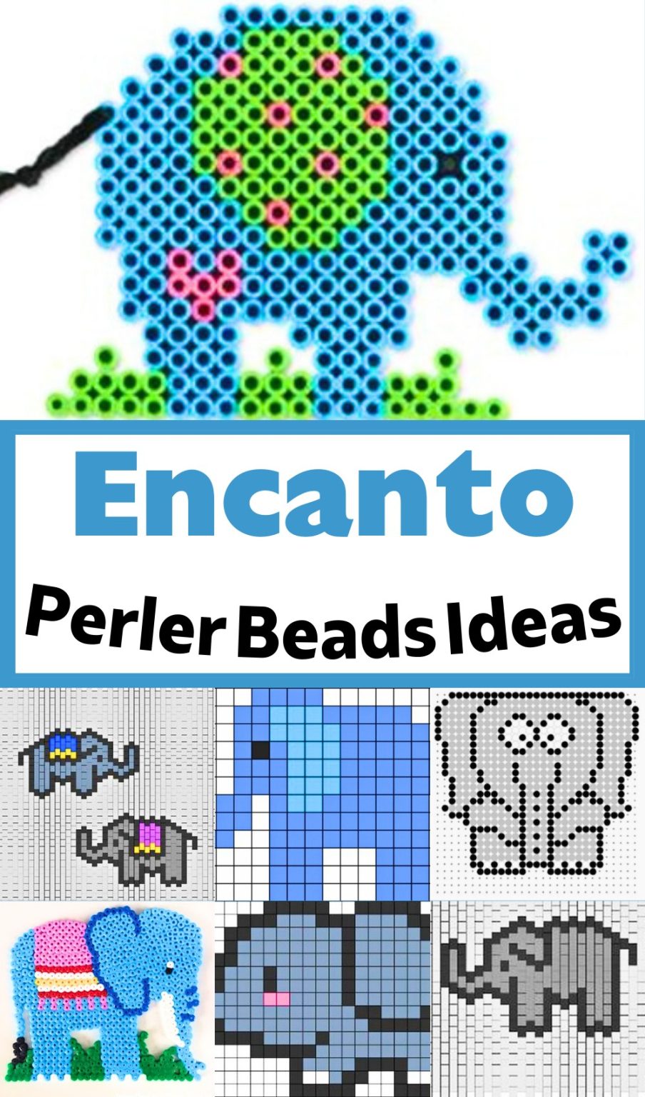 8 Elephant Perler Bead Patterns For Beginners - DIY Crafts