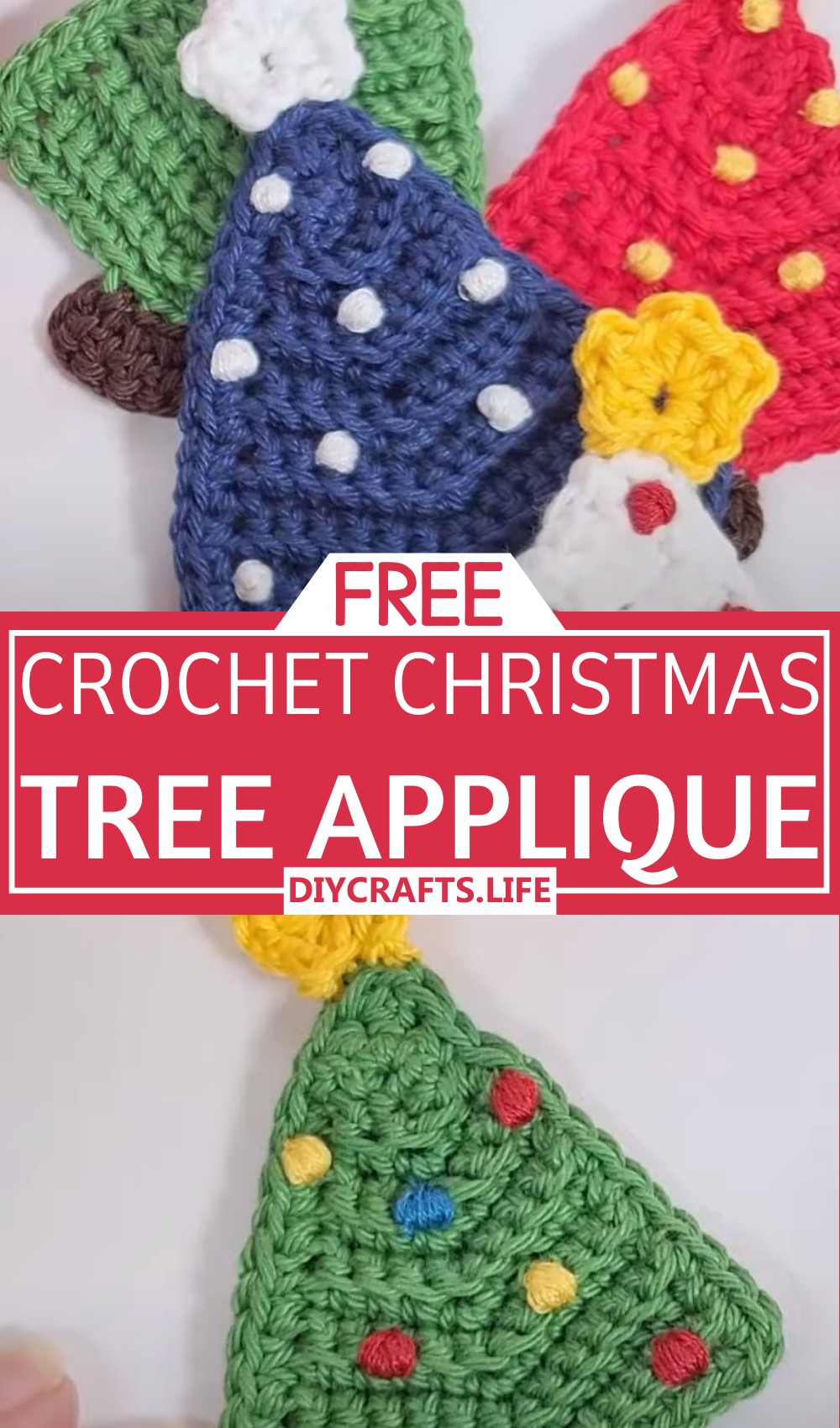 Crochet A Christmas Tree Applique