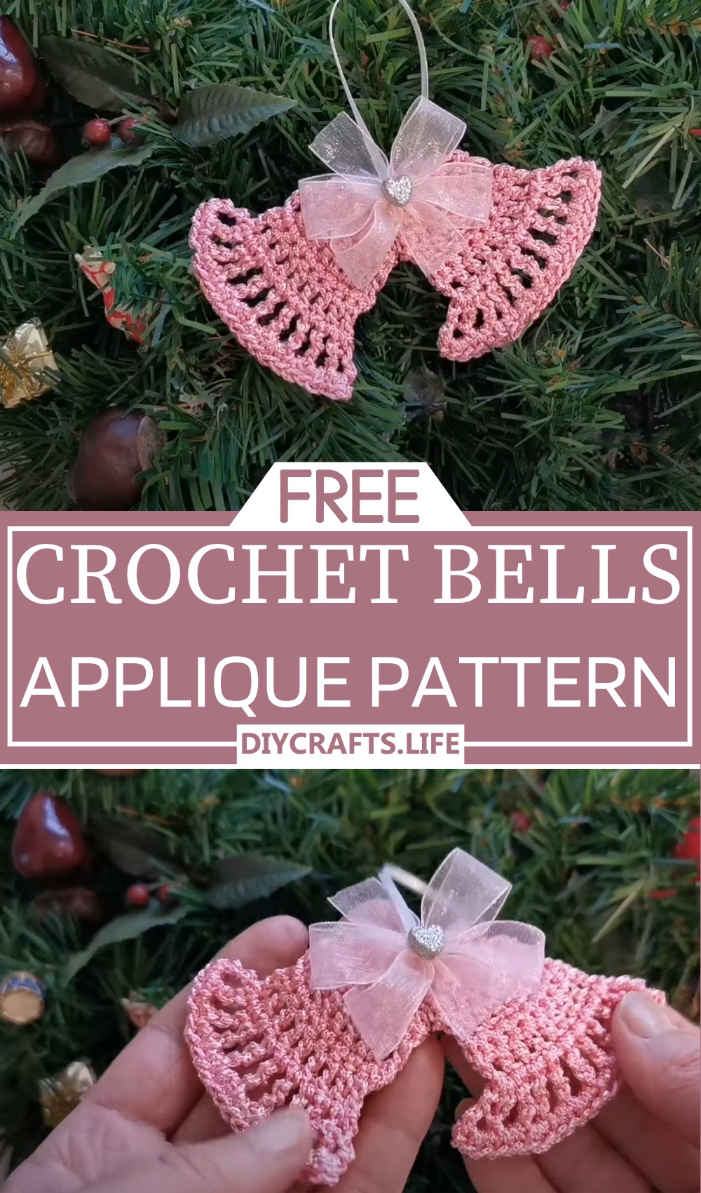 Crochet Bells Applique