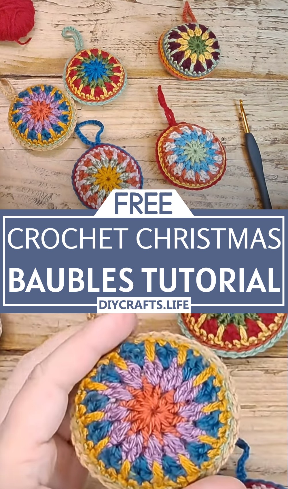 Crochet Christmas Baubles Tutorial