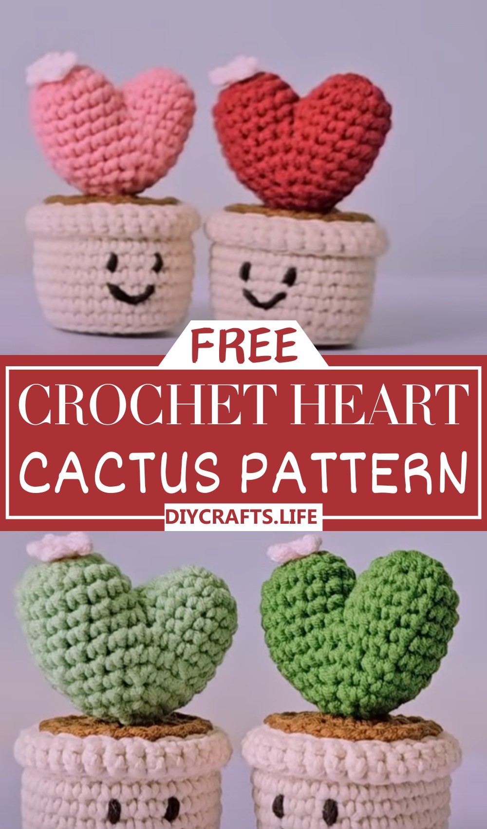 Crochet Heart Cactus