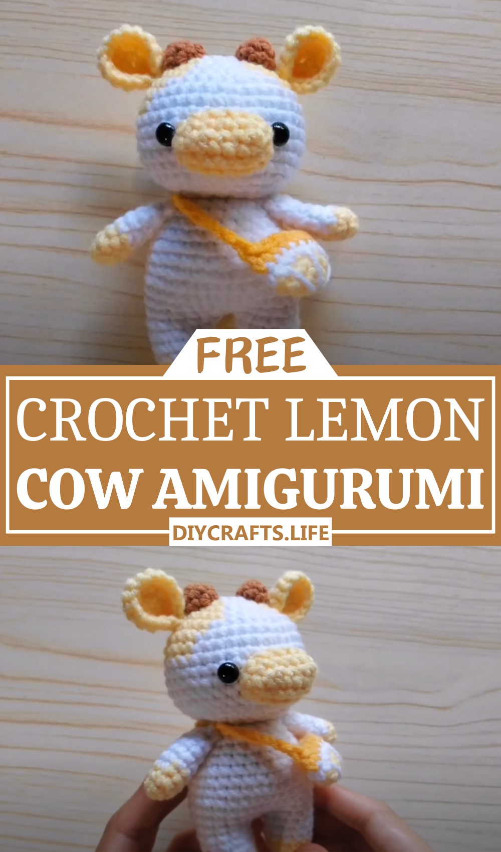 Crochet Lemon Cow Amigurumi