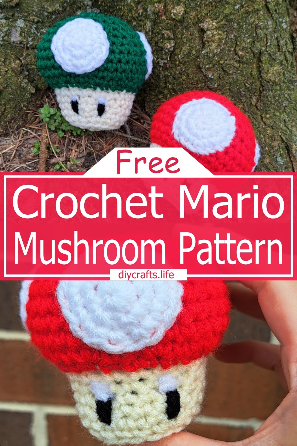 Crochet Mario Mushroom Pattern