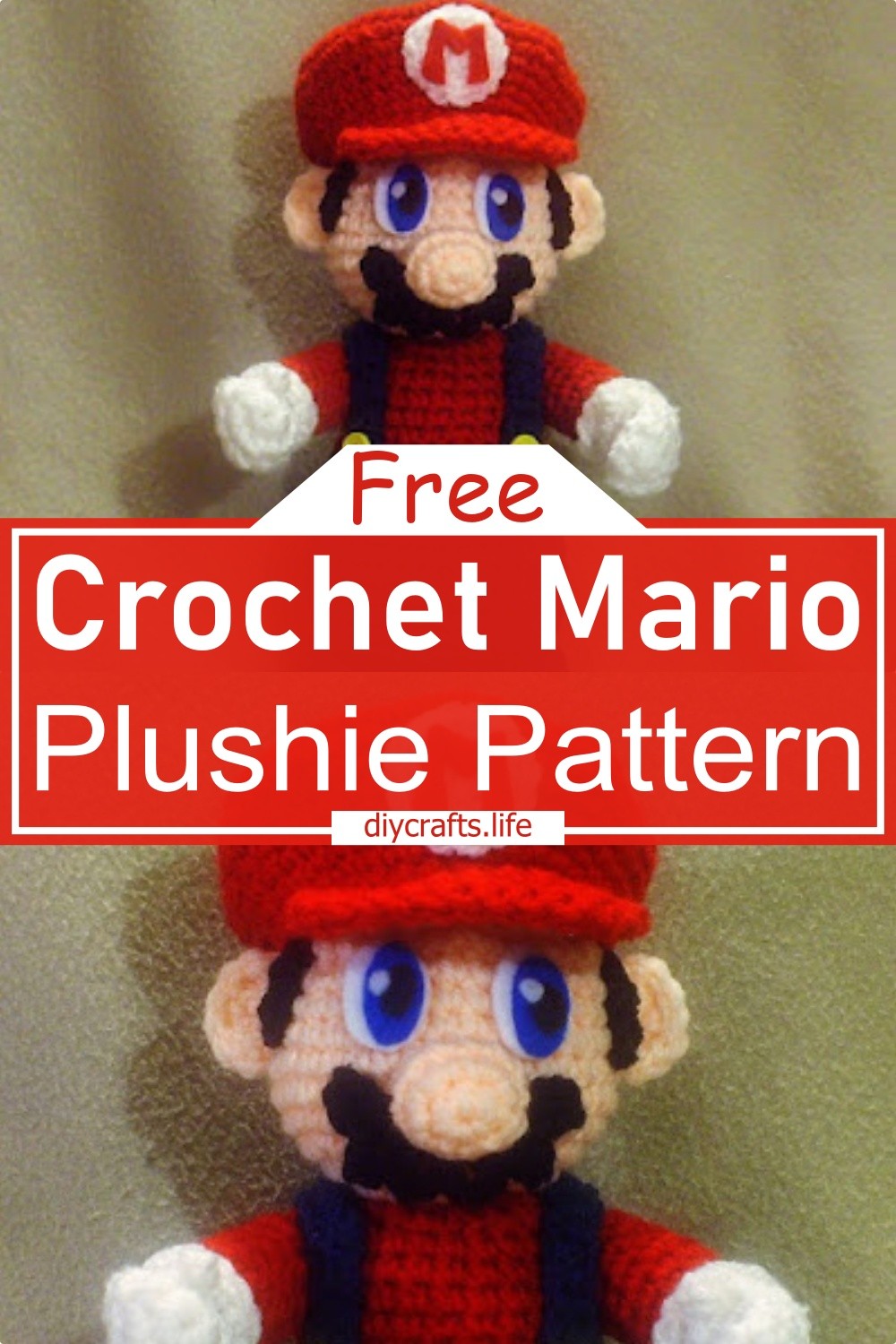 Crochet Mario Plushie Pattern