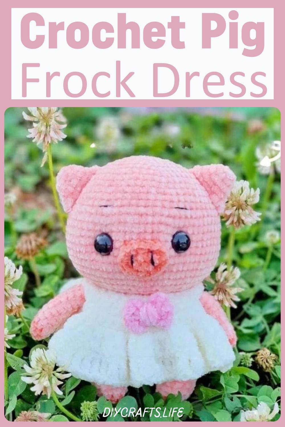 Crochet Pig With Frock Dress