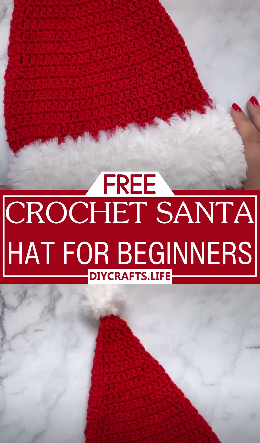 Crochet Santa Hat for Beginners