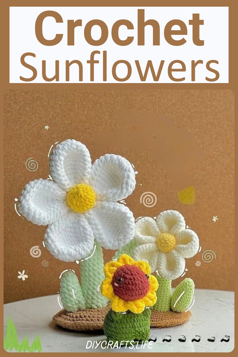 Crochet Sunflowers