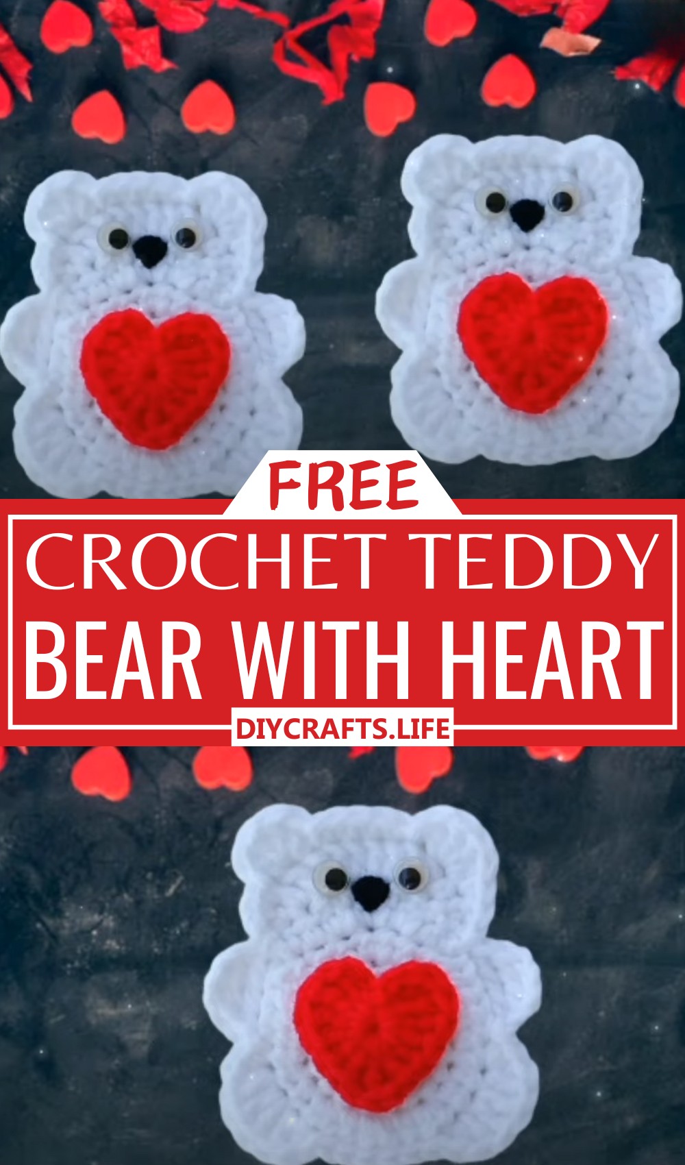 Crochet Teddy Bear With Heart
