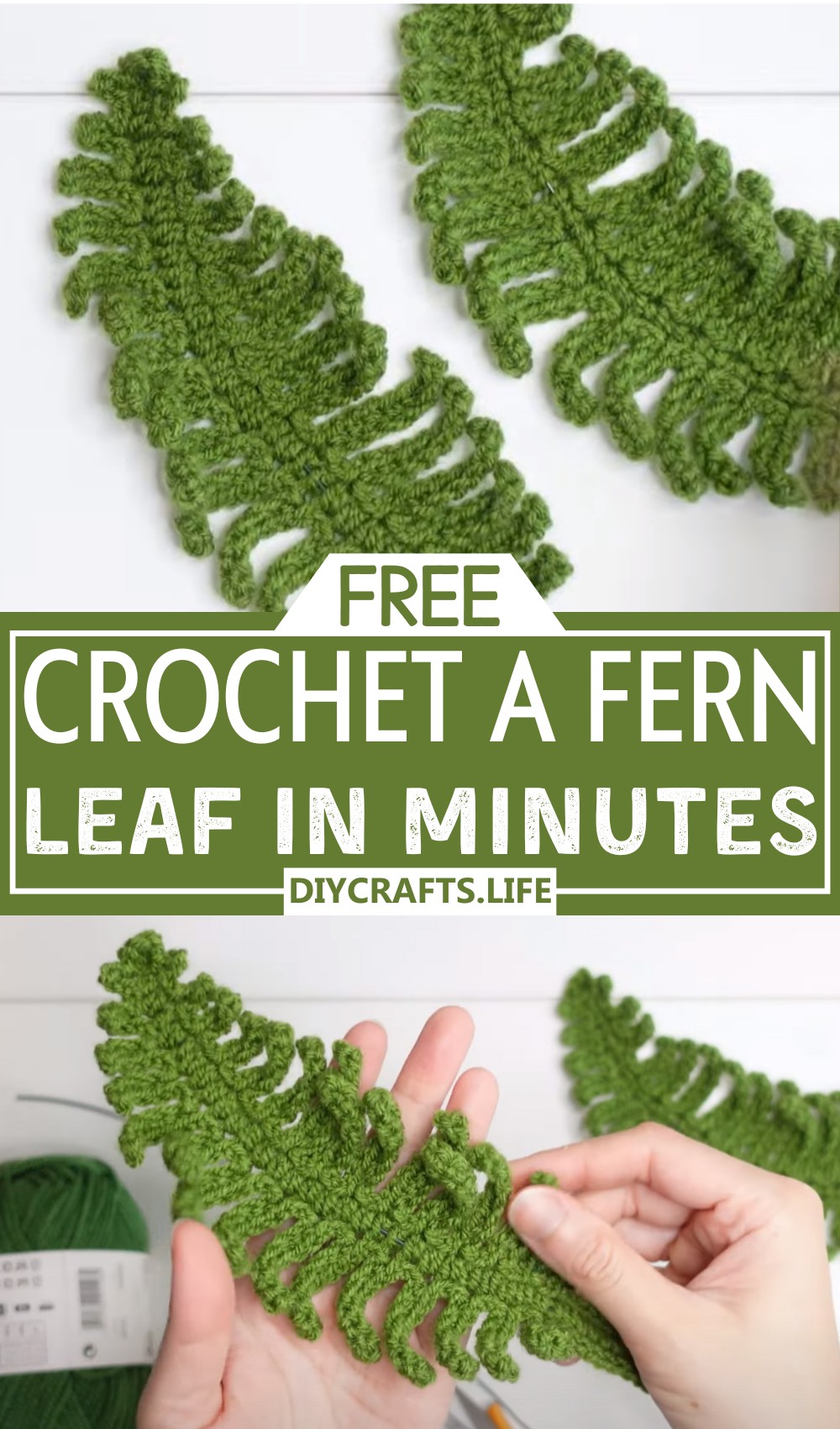 Crochet a Fern Leaf in Minutes