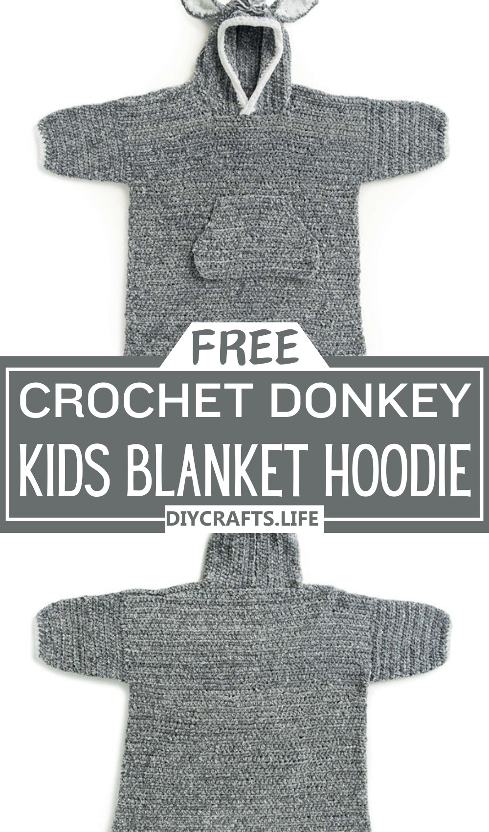 Donkey Kids Blanket Hoodie