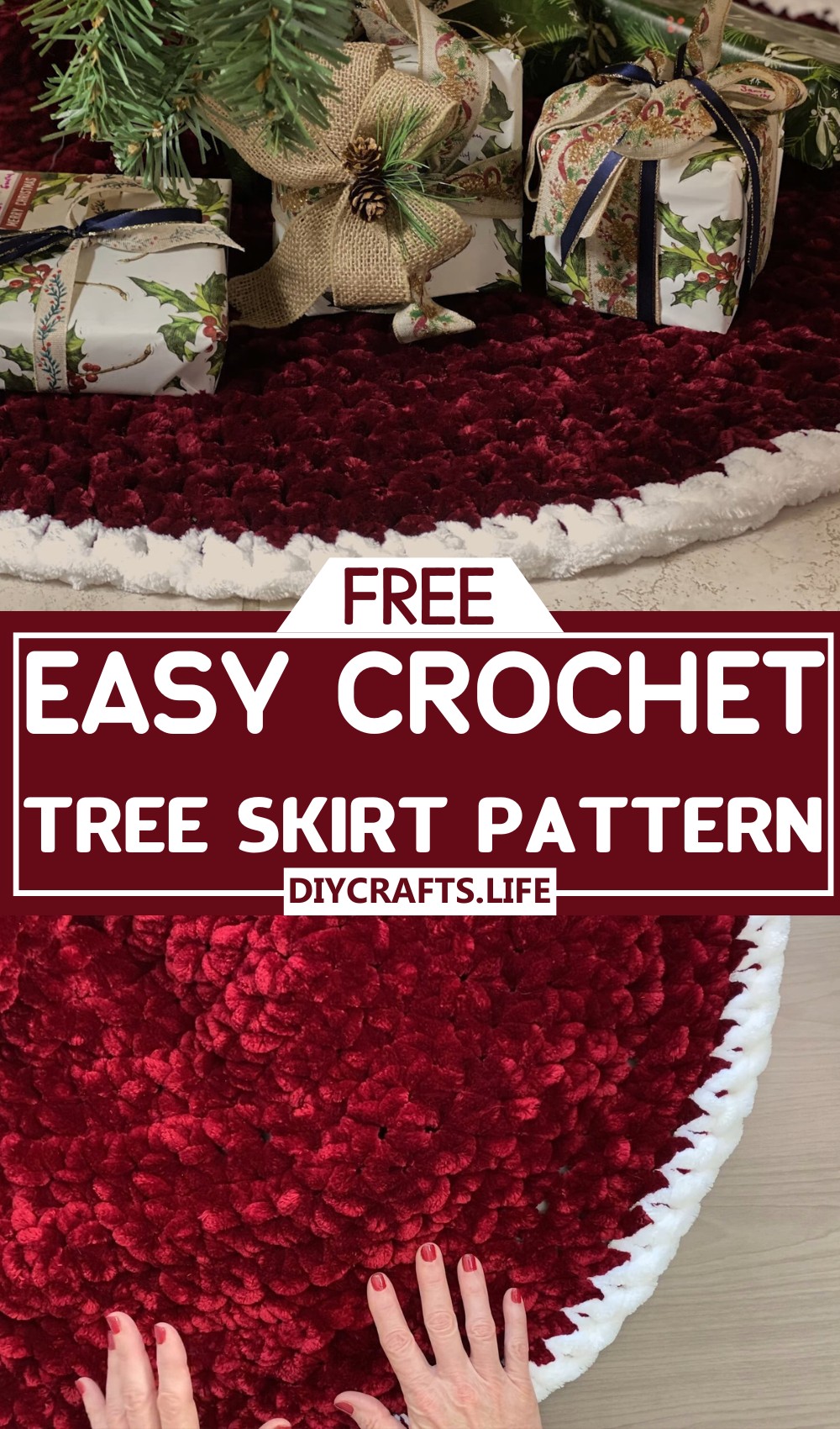 Easy Crochet Tree Skirt