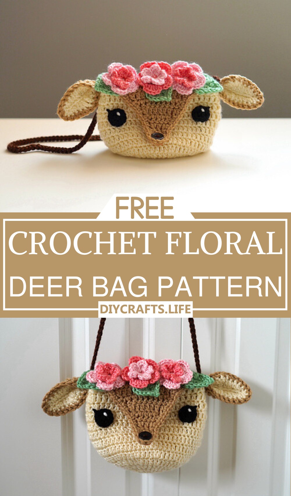 Floral Deer Bag