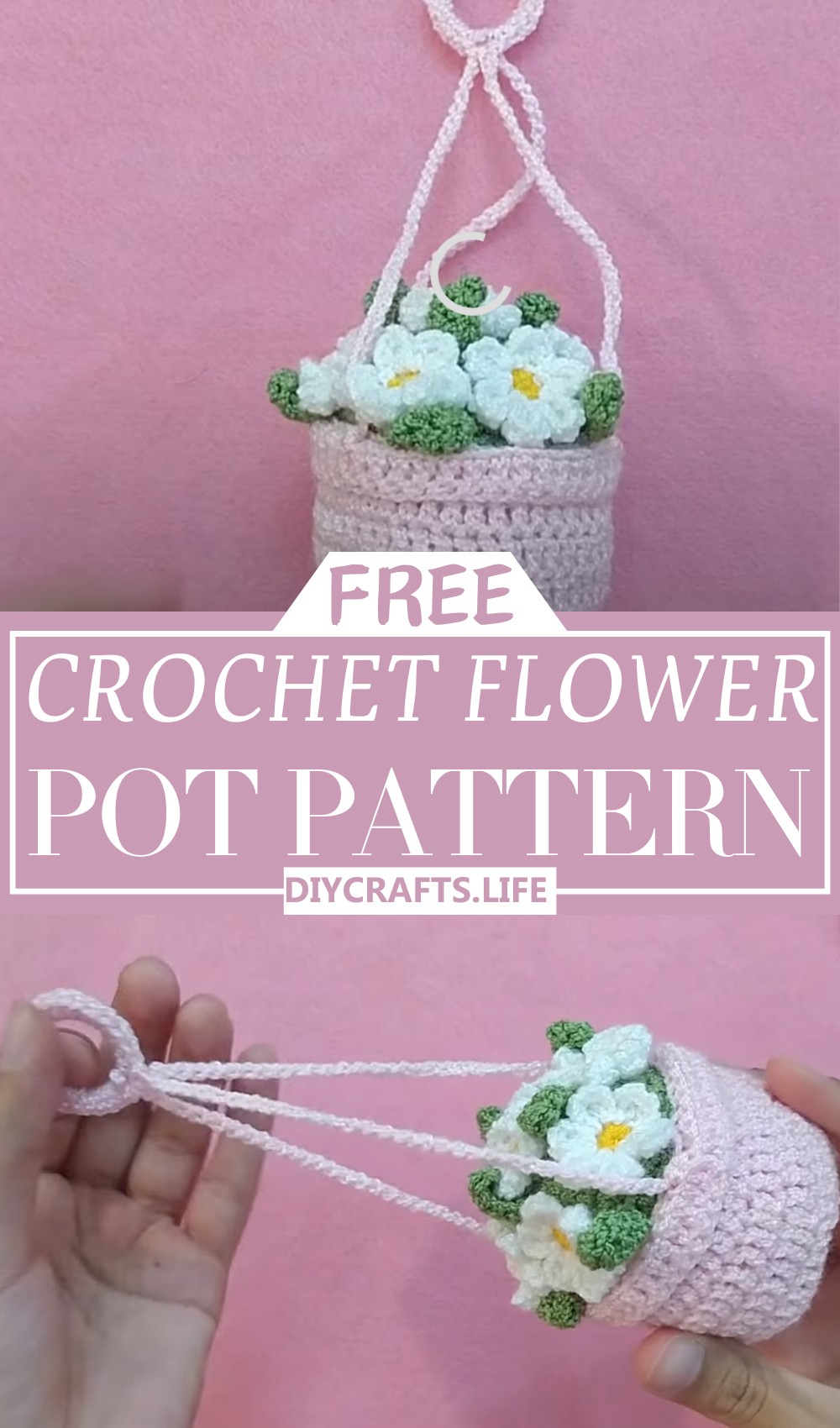 How to Crochet Flower Pot