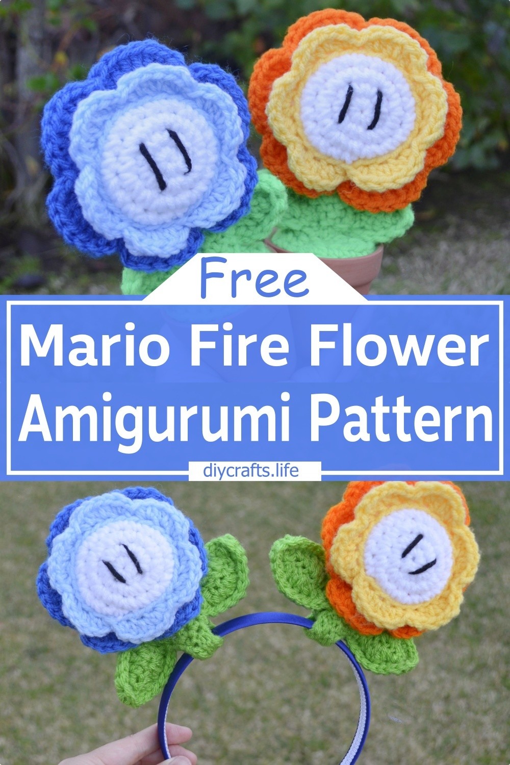 Mario Fire Flower Amigurumi Pattern