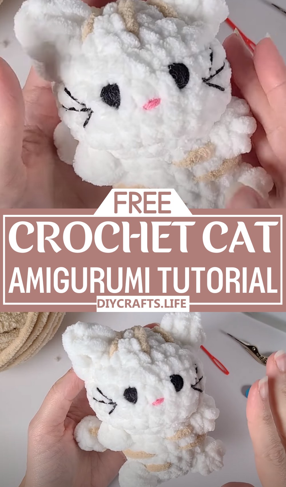 No-sew Cat Amigurumi Tutorial