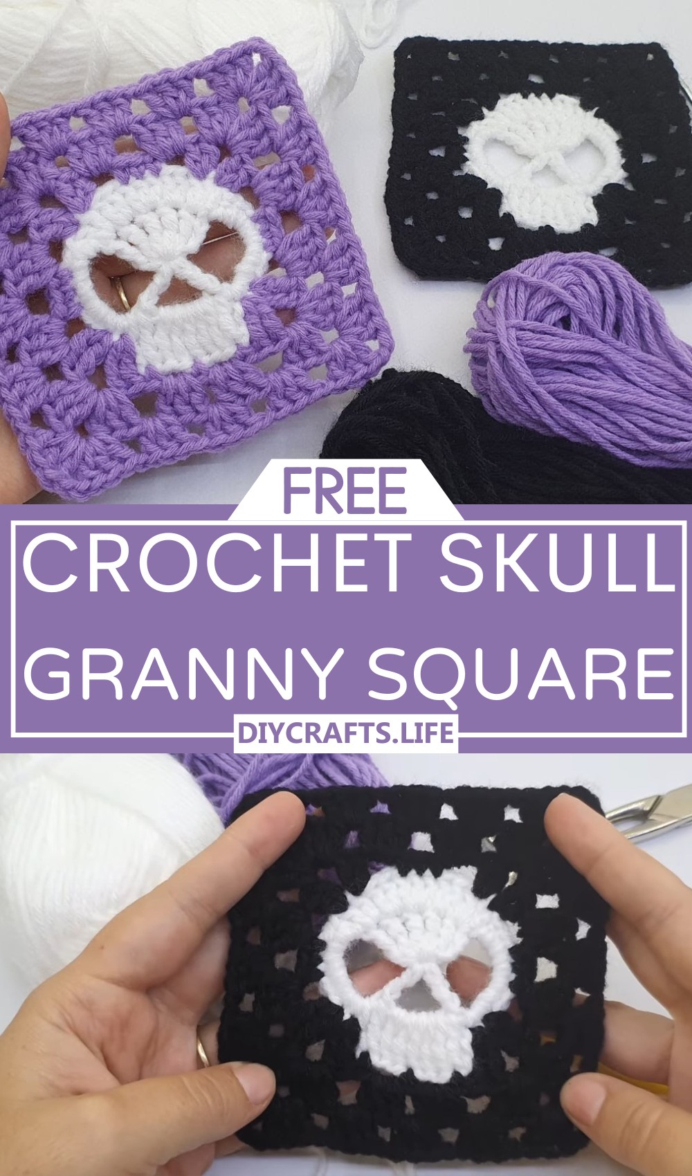 Skull Granny Square