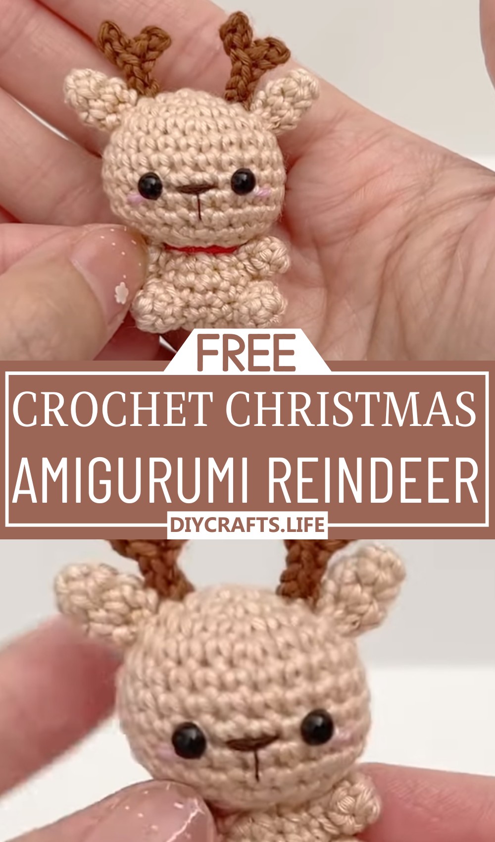 Tiny Reindeer Christmas Amigurumi