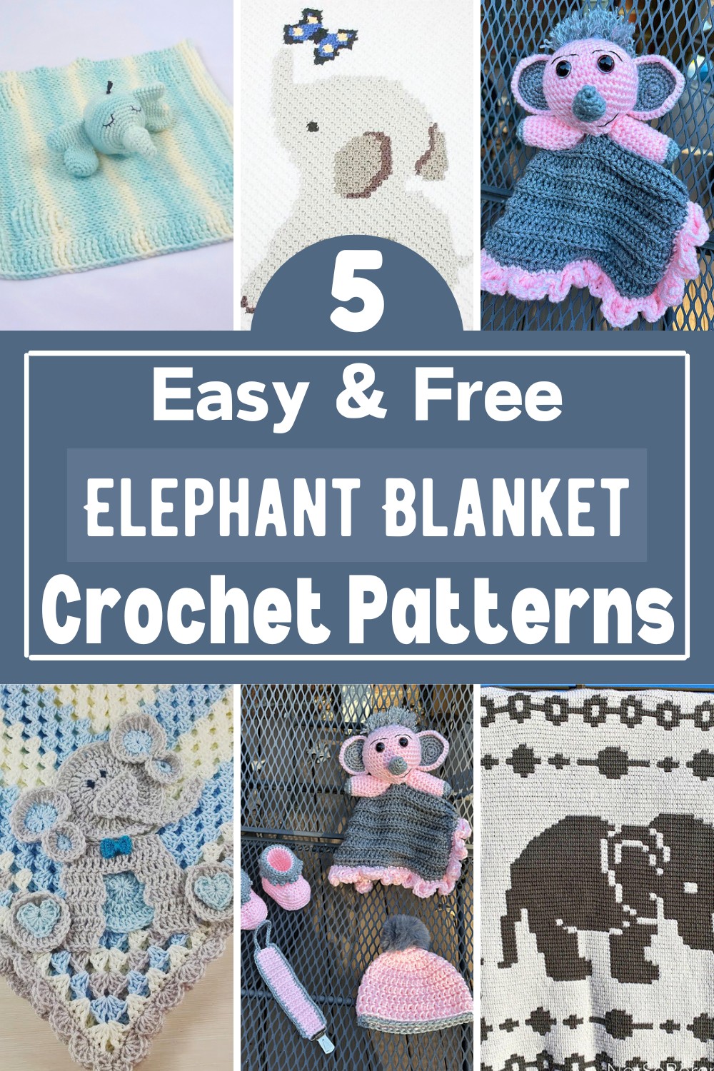 5 Crochet Elephant Blanket Patterns
