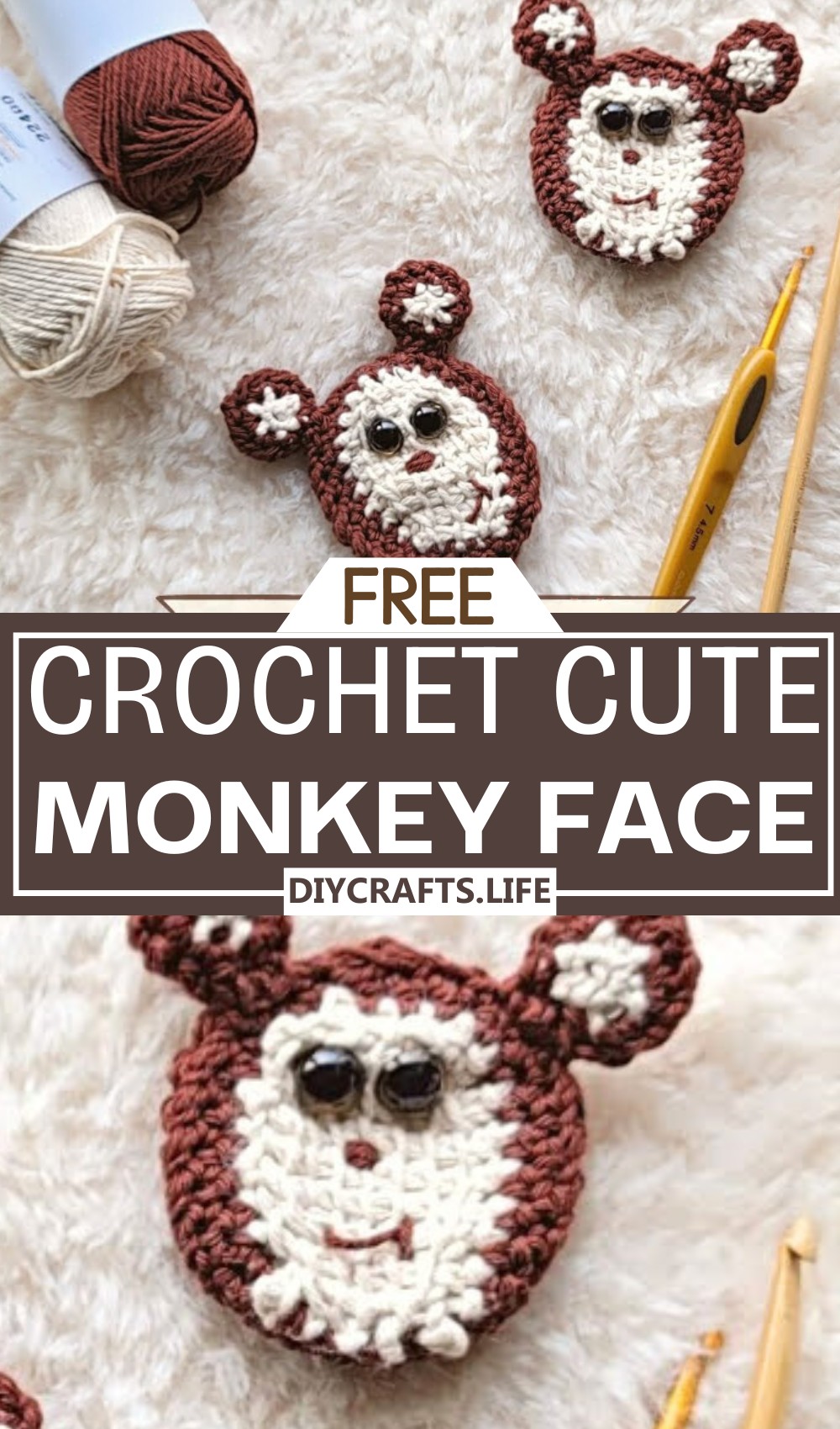 Crochet A Monkey Face