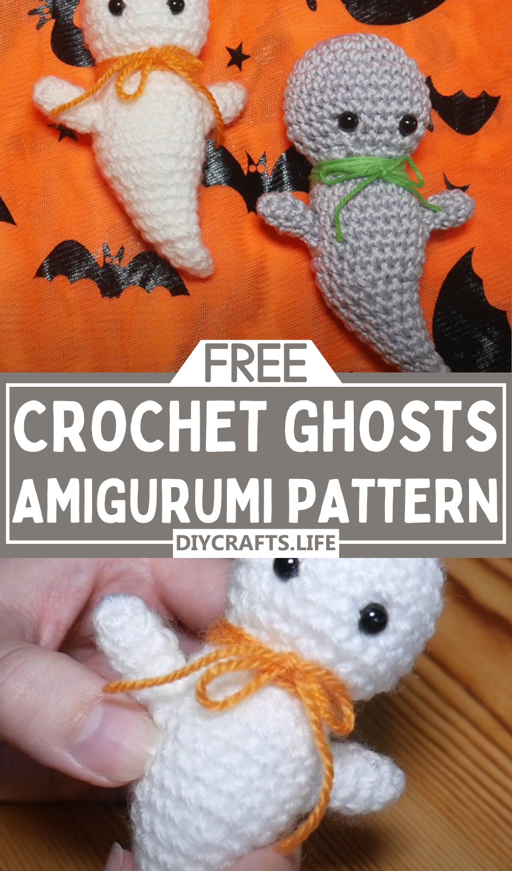 Crochet Amigurumi Ghosts