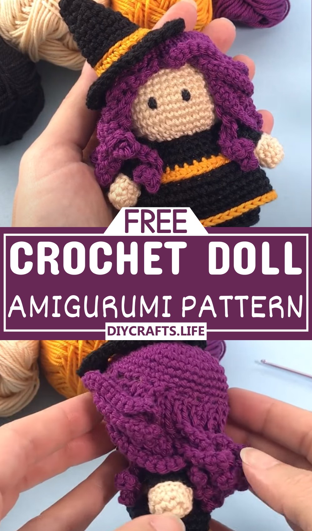 Crochet Amigurumi Witch Doll