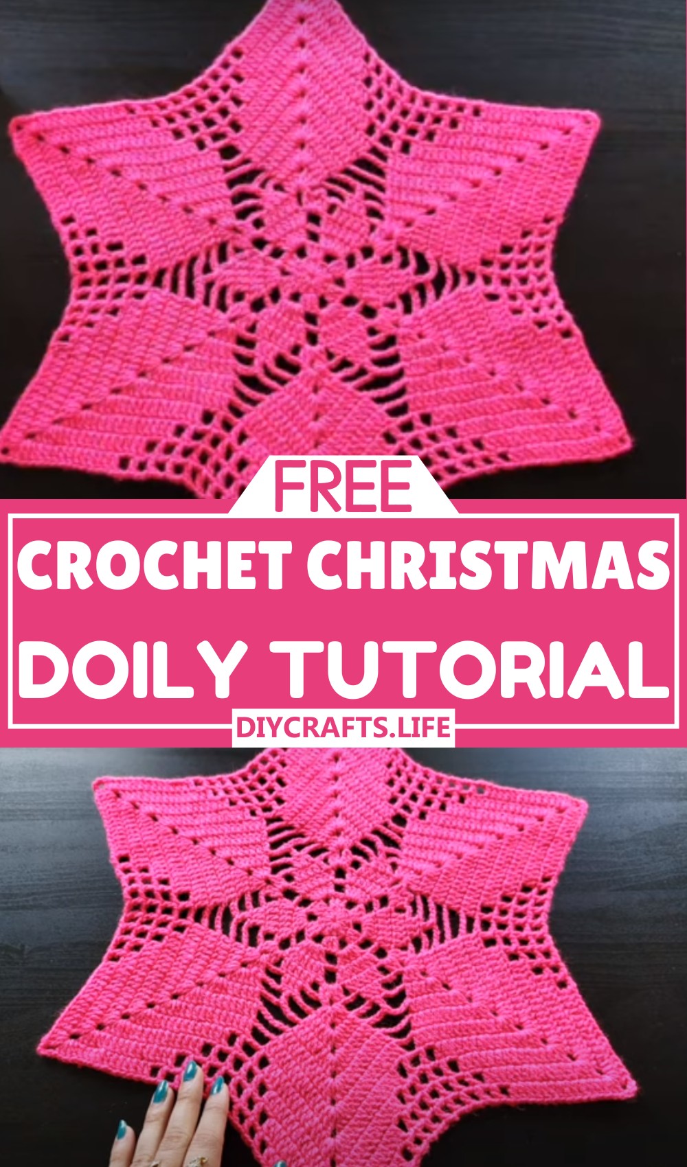 Crochet Christmas Doily Tutorial