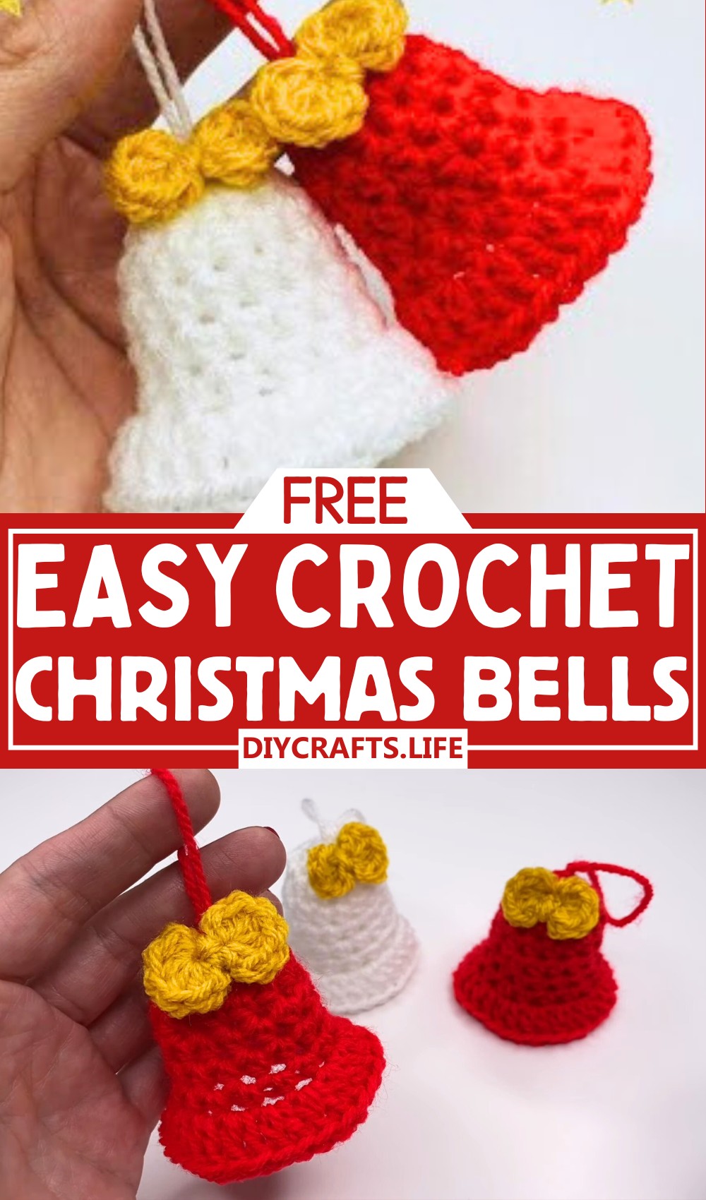 Crochet Easy Christmas Bells