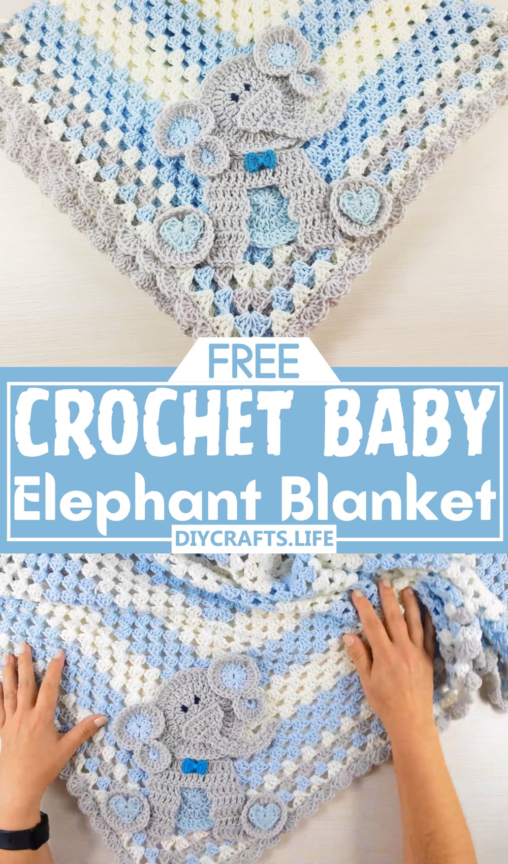 Crochet Elephant Baby Blanket