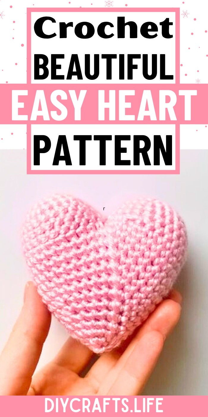 Crochet Heart Pattern In Pink Color
