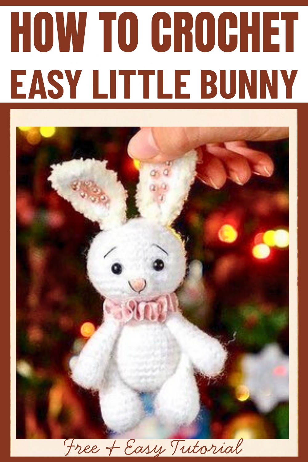 Crochet Little Bunny Pattern With Festive Charm