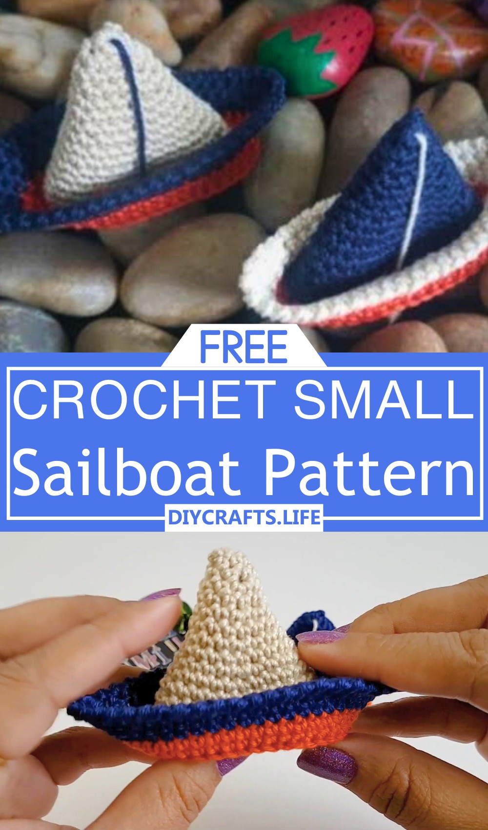 Crochet Small Sailboat