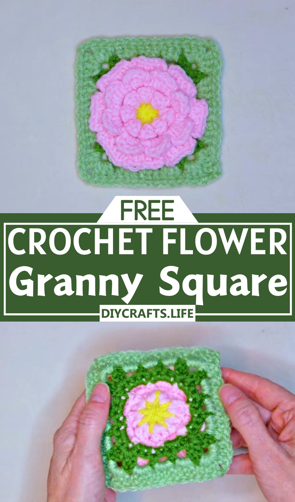 Easy Crochet Flower Granny Square